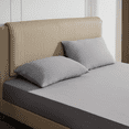 thumbnail image 3 of Anjee King Size Silky Cooling Sheets, Hotel Luxury Bedding Sheets Summer with Deep Pocket Up to 18 Inches, 3 Piece Bed Sheets for Women, Men including 1 Fitted Sheet, 2 Pillowcases, Light Grey, 3 of 9