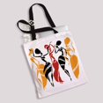 thumbnail image 2 of PKQWTM Dancers Silhouette White Tribal Women Canvas Shoulder Bags Handbags Tote Bags Shopping Bag, 2 of 2