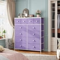 thumbnail image 2 of Dressers for Bedroom with 12 Drawers, Fabric Dressers & Chests of Drawers, Sturdy Metal Frame, Wood Top, Entryway, Bedroom Furniture (White), 2 of 8