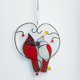 thumbnail image 3 of Elegante pájaro teñido Ventana Colgantes Pájaros de cristal Colectores de terre Colgante Acrílico Pájaros Decoración de pared para rama Oficina , E perfecl Colgante de ventana de pájaros, 3 of 7