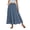 Navyfloral, variant on Womens Floral Maxi Skirt Elastic Waist Casual A-Line Long Skirt Summer Boho Flowy Beach Vacation Skirt with Pockets