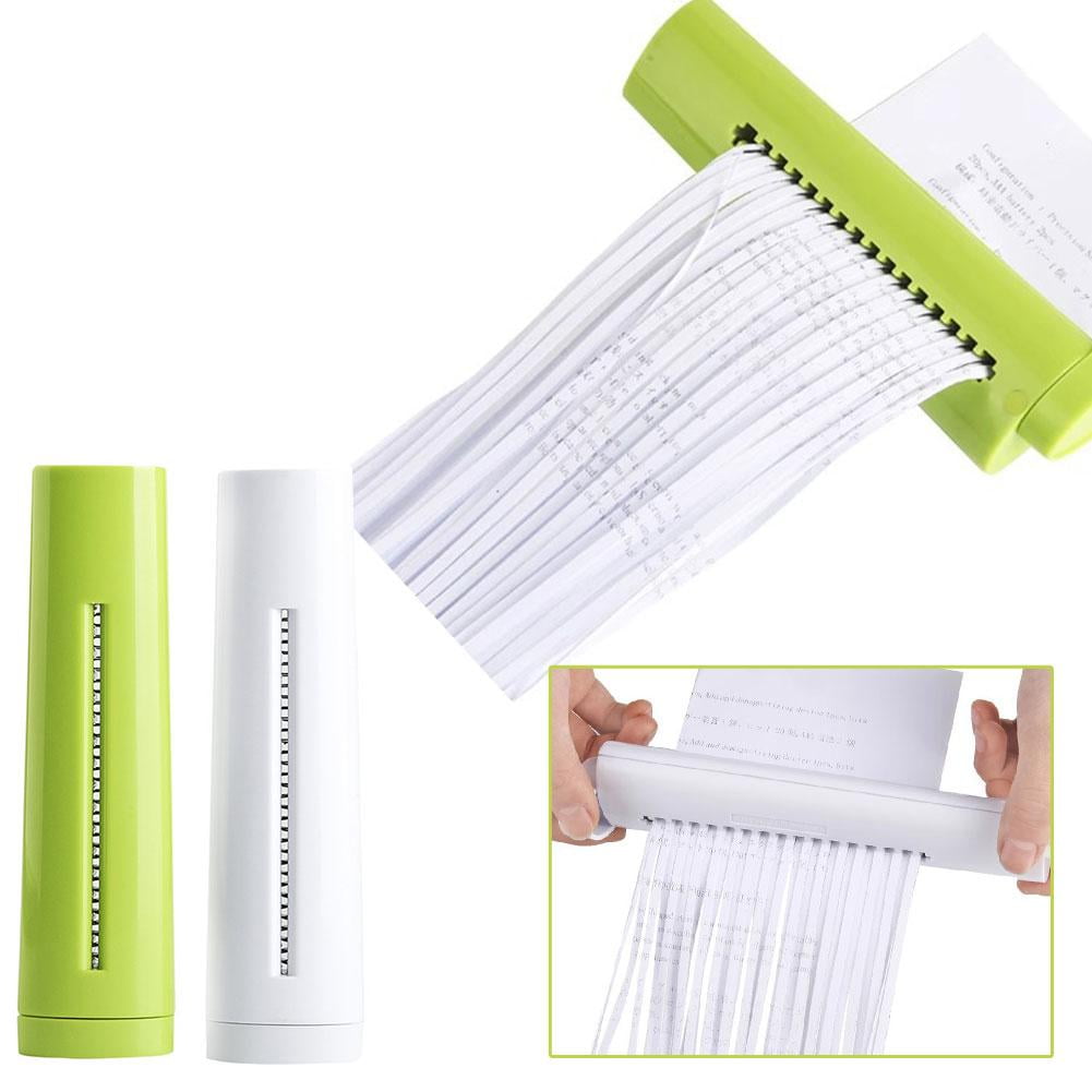 Manual Paper Shredder, Mini Portable Document Cutter for Office, School & Accounting Use