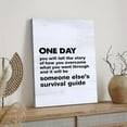 thumbnail image 4 of Inspirational Poster One Day You Will Tell The Story-1 Poster Wrapped Wooden Frame Wall Decor,Canvas Wall Art for Living Room,Bedroom,Office,Ready to Hang, 4 of 5