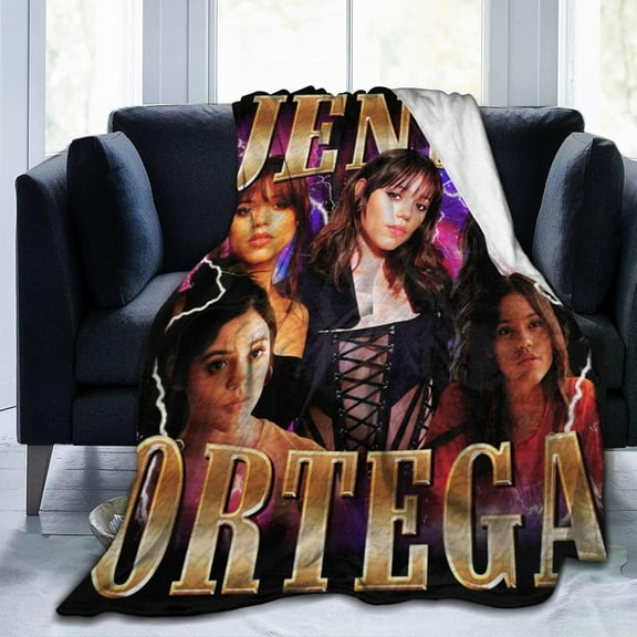 Jenna Actors Ortega Blanket Throw Blanket Soft Microfiber Blankets for Living Room Couch Sofa Bedroom 50"x40"