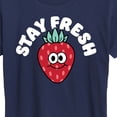 thumbnail image 3 of Instant Message - Stay Fresh Strawberry - Women's Short Sleeve Graphic T-Shirt, 3 of 6