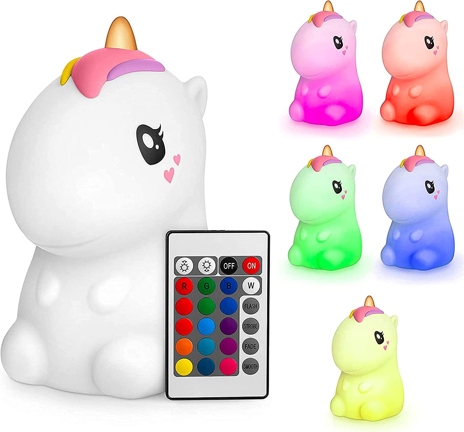 Atlanti | Sweet Ponies Baby Night Light Unicorn - Kids Night Light - Toddler