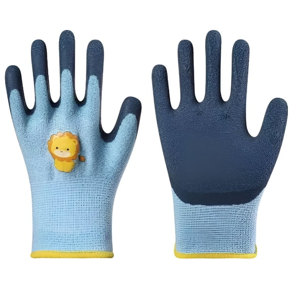 BPPEG Pair Kids Gardening Gloves Children Work Activities Anti-Slip Fishing For Toddler