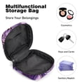 thumbnail image 4 of Sanitary Napkin Storage Bag for Girls Women, Portable First Period Pads Bag Tampons Holder Girls Travel Makeup Bag, Large Capacity Purple Lilac Flowers, 4 of 6