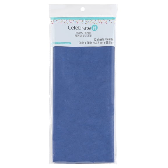 Celebrate It Navy Tissue Paper, 24 Packs: 12 ct. (288 total)