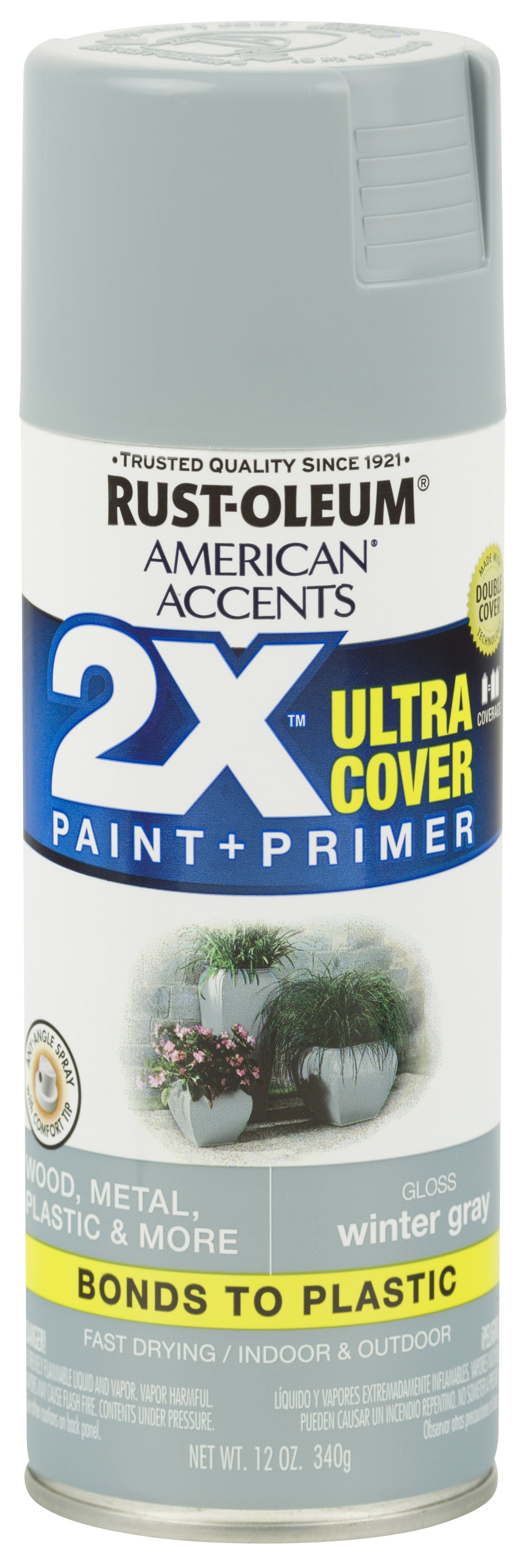 2Pack Value Rustoleum american accents ultra cover 2x gloss winter