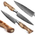 thumbnail image 2 of HEZHEN 5 inch Utility Knife Kitchen with Razor Sharp- Damascus Steel with Rose Pattern Multifunctional VG10 Professional Paring-Fruit Knife- Master Series Ergonomic Figured Sycamore Wood Handle, 2 of 8