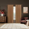 thumbnail image 6 of Sun Zero Bronte Floral Jacquard 100% Blackout Rod Pocket Curtain Panel, 50"W X 63"L, Terracotta, 6 of 8
