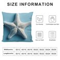 thumbnail image 5 of PIKWEEK Pieces Ocean Beach Pillow Covers 18 x 18 Inch Nautical Summer Sea Theme Cushion Covers Starfish Lighthouse Sailboat Anchor Sea Shell Coastal Throw Pillow Cases Multiple specifications, 5 of 5