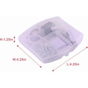 Mini Office Supply Kits – Includes Mini Stapler,Scissors, Staple Remover, Staples, Tape Dispenser (White)