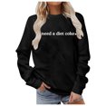 thumbnail image 1 of Chandail en Molleton d'Hiver pour Femmes Mode Festive Imprimé de Noël Col Rond Haut Mignon à Capuche Chandails en Molleton Confortables pour Femmes Chandails en Molleton à Capuche pour Femmes Dames Chandails en Molleton pour Filles Softball Échauffement, 1 of 5
