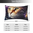 thumbnail image 2 of Pofeuu Astronaut Cat Print Polyester Microfiber Plush Pillowcases, Super Soft and Cozy Pillow Case Covers with Envelop Closure（Pillow core not included）-16"x24", 2 of 6