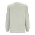 thumbnail image 5 of Lenpel Women's Crew Neck Sweatshirts Casual Puff Long Sleeve Textured Pullover Tops Fashion Fall Winter Clothes, 5 of 6