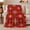 Red Winter Stars, variant on White Snowflakes and Hearts on Red, Festive Holiday Style for Christmas Lovers, Classic Winter Pattern and Christmas Gift, Warm Flannel Blanket for Family Room and Bedroom, Home Decor