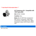 thumbnail image 2 of A/C Compressor Kit - Compatible with 1989 Toyota MR2, 2 of 2