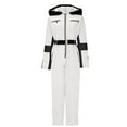 thumbnail image 2 of QATAINLAV Womens Winter Onesie Ski Suit Waterproof Windproof Zipper Hooded Ski Jacket Outdoor Warm Sport Snowsuit with Pockets White M, 2 of 9