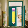 thumbnail image 2 of 2 PCS Pencil Classroom Door Window Cover Pencil Shaped Door Curtain Blackout Lockdown Shades Glass Window Covering,2 Pcs * Classroom Door Window Cover, 2 of 8
