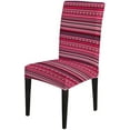 thumbnail image 3 of Geometric Dining Chair Covers Set of 4 Stretch Spandex Removable Washable Kitchen Chair Protector Slipcovers for Living Room,Ceremony,Restaurant,Party, 3 of 6
