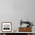 thumbnail image 4 of Eveokoki Welcome To My Craft Room Wall Art for Home Bar Cafe Farm Store Garage Club - Wooden Frame Sign Gift for Sewing Craft Lovers, 8x8 Inch, 4 of 5