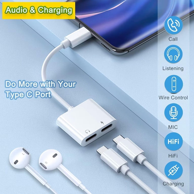 Adattatore USB C a Lightning, Adattatore Audio, Compatibile