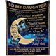 thumbnail image 1 of LHSHID Personalized Lover Name Message Text Blanket to My Daughter from Mom and Dad You'Ll Always Be My Baby Girl Hug Blanket Warm Bed Throws, 1 of 6