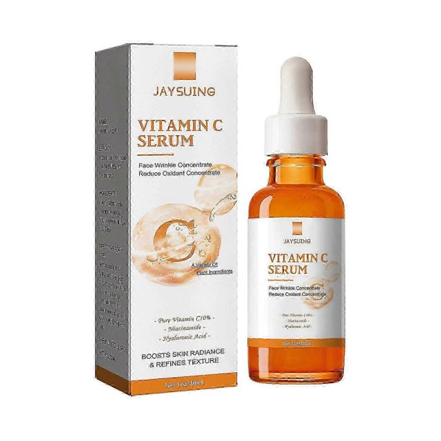 Jaysuing Vitamin C Essence Moisturizing Anti-Wrinkle Hydrating Moisturizing Brightening Skin Rejuvenation Firm Repair Essence - 30Ml