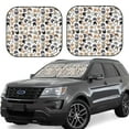 thumbnail image 1 of Fotbe Cute Cats 2-Piece Car Windshield Sun Shade | Sun Blocker for Car Windshield | Foldable Automotive Interior Accessories for Sun Protection-Medium, 1 of 6