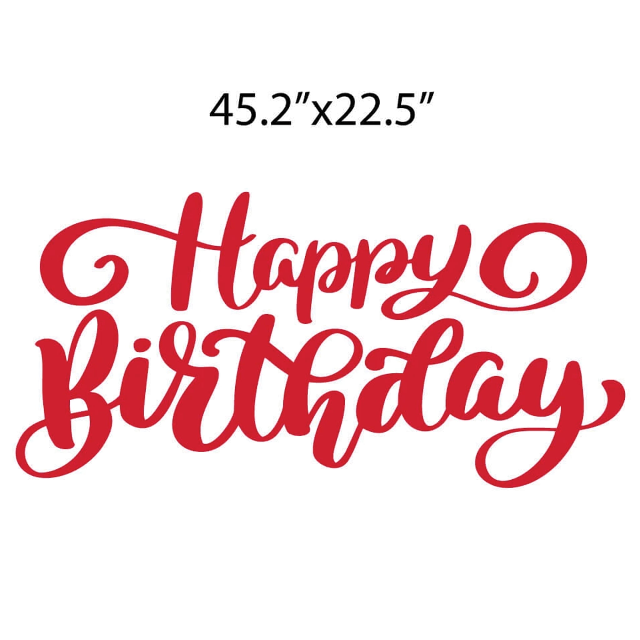 Large Happy Birthday Yard Greeting Signs 4 Pc Set (13645)