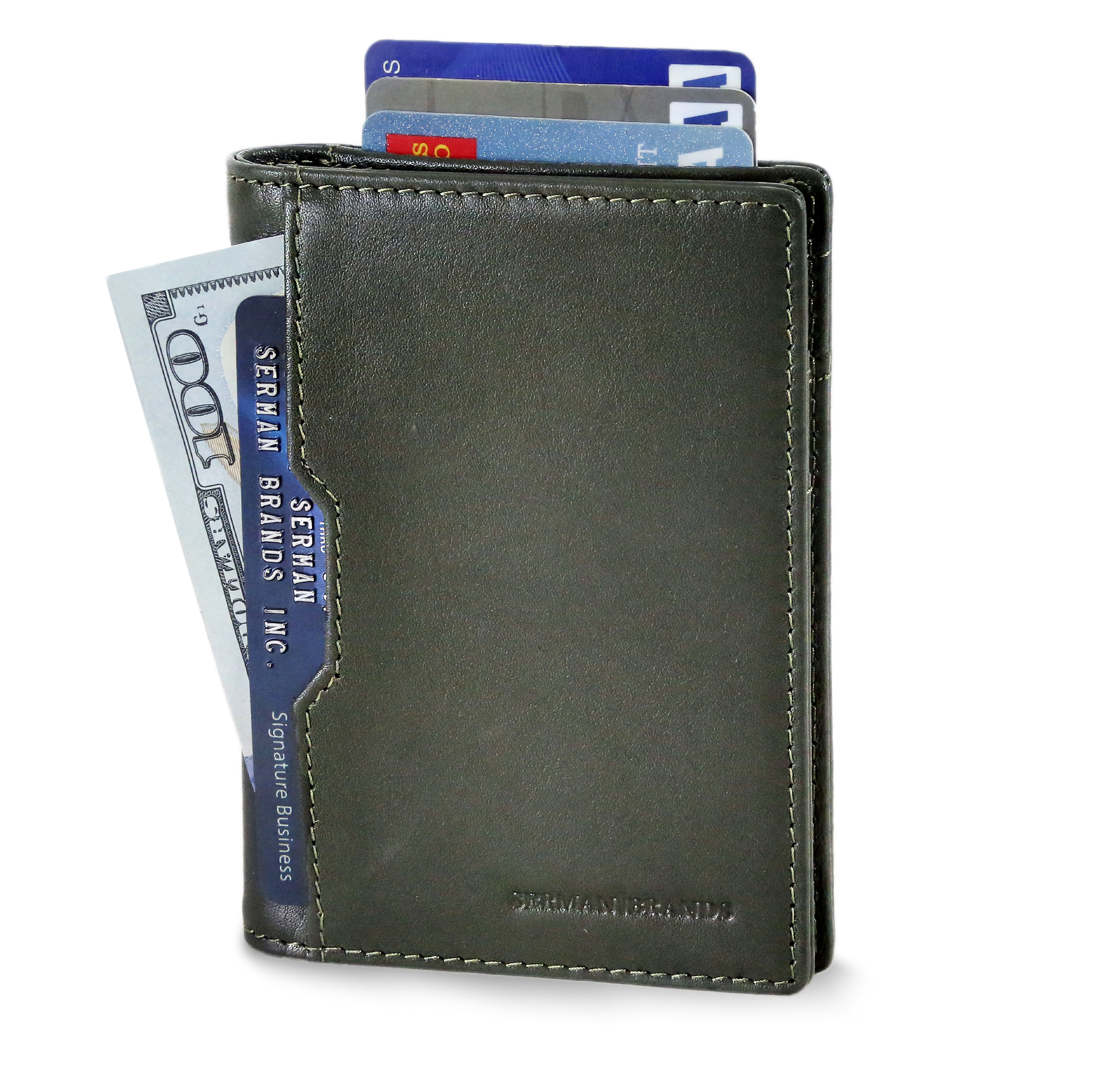 Serman Brands - SERMAN BRANDS - RFID Slim Wallets for Men. Mens leather ...