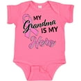 thumbnail image 3 of Inktastic My Grandma is My Hero Breast Cancer Awareness Boys or Girls Baby Bodysuit, 3 of 5
