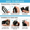 thumbnail image 3 of PRITECH Hair Trimmers,Beard Trimmer,6 in 1 Kit Electric Cordless Nose Trimmer Mens Grooming Trimmer for Beard Head Face and Body Waterproof IPX7 USB Rechargeable LED Power Display, 3 of 6