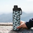 thumbnail image 7 of Honeii Angry Shark Print 18OZ Sports Insulated Kettle,Double-Walled Stainless Steel Water Bottle with Leak-Proof Lid, Perfect for Outdoor, Sports, and Travel, 7 of 7