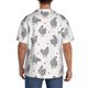 thumbnail image 3 of Balery Funny Chicken Camisa Casual de Manga Corta con Botones para Hombre, Texturizada, Estilo Cubano, para Playa, Verano-Small, 3 of 5