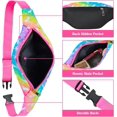 thumbnail image 6 of AuSletie Fanny Pack for Kids Girls Fashion Waist Pack With Adjustable Belt, Kids Unicorn Fanny Pack Crossbody With 2 Pouches, Kids Belt Bag for Travel Running Camping（Small Rainbow Unicorn）, 6 of 8