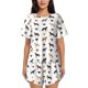 thumbnail image 1 of Balery Labrador Retriever Dog Conjunto de Pijama para Mujer con Estampado, Dos Piezas de Manga Corta y Shorts, Ropa de Dormir Suave con Cuello Redondo y Bolsillos-XX-Large, 1 of 6