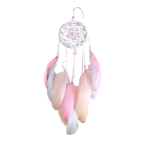 Life Tree Feather Dreamcatcher for Girls – Pink Dream Catcher Wall Hanging Decor for Bedroom, Nursery & Teen Room