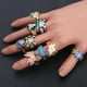 thumbnail image 5 of Figura de Anime de una pieza para hombres y mujeres, Luffy, Sanji, Law, Chopper, FRANKY, Zoro, Robin, anillos, joyería ajustable, regalo, nuevo, 5 of 5
