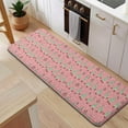 thumbnail image 5 of Pink Christmas Tree Pattern Kitchen Rug Mat,Kitchen Runner Rugs Non Skid Washable,Decorative Kitchen Floor Mats for Kitchen,Sink,Laundry,17"x47.2", 5 of 7