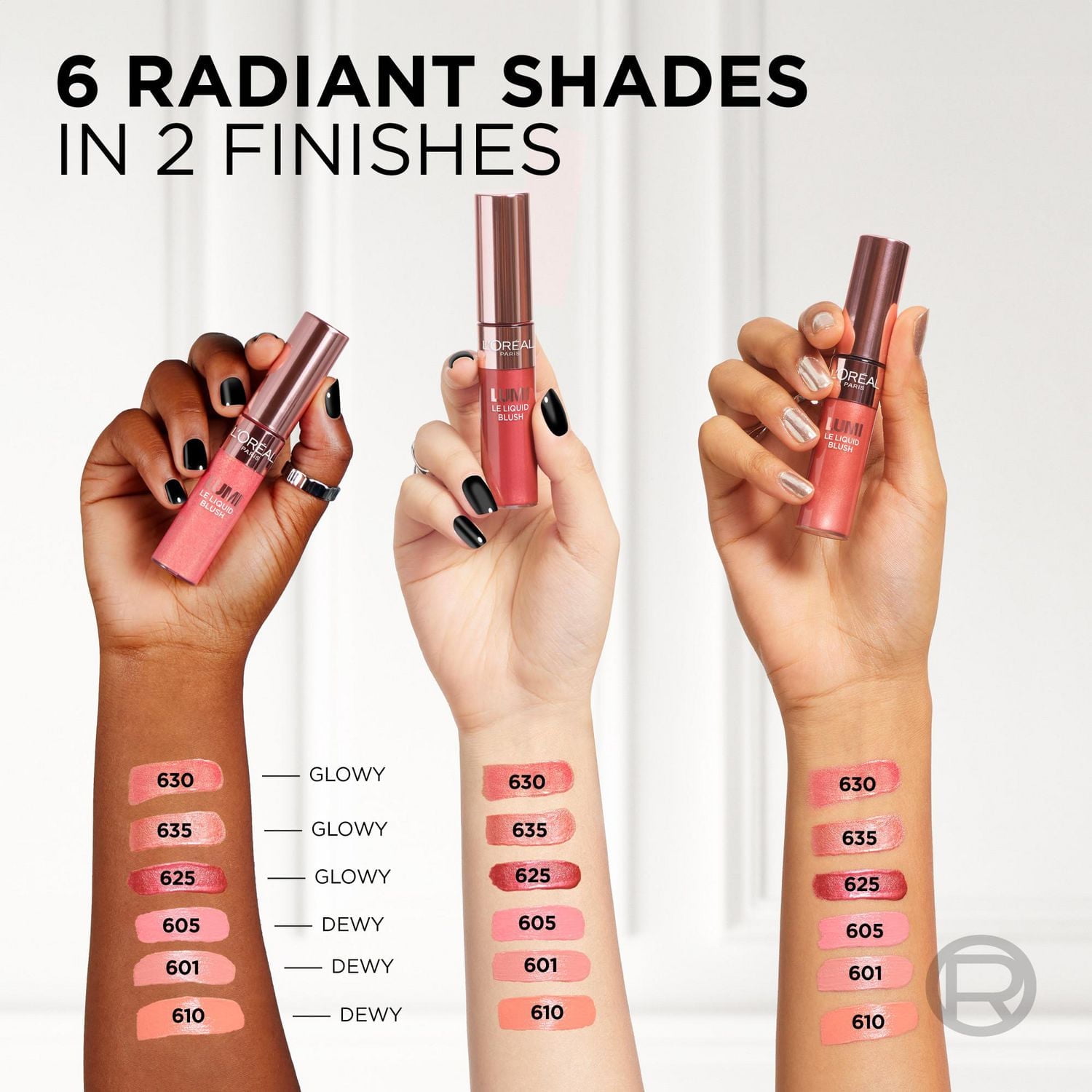 L'Oreal Paris Lumi Le Fard à Joues Liquide, 10 ml Pigments liquides intenses