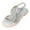 Silver, variant on Gubotare Girls Sandals Little Girls Girls Casual Strap Sandals Flat Thong Cross Strappy Sandals Size 9 (Gold,Toddler 9)