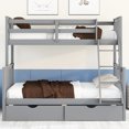 thumbnail image 2 of Gray Bunk Bed with Storage Solution / Keeps Bedroom Organized, 2 of 2