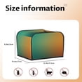 thumbnail image 5 of Daiia Orange To Teal Gradient Pattern 4 slice Toaster Cover, Toaster Appliance Dust-proof Cover For Kitchen Small Appliance Dust Cover and Fingerprint Protection, 5 of 7