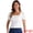 White, variant on DARING DIVA Women's Square Neck Puff Sleeve Victorian Vintage Top XS Black