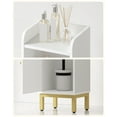 thumbnail image 5 of Bathroom Storage Cabinet, Small Corner Floor Cabinet with Door and Shelves,Adjustable Shelf,White, 5 of 7