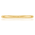 thumbnail image 5 of 10K Solid Yellow Gold 2mm Half Round Plain Classic Wedding Band Ring, 5 of 9