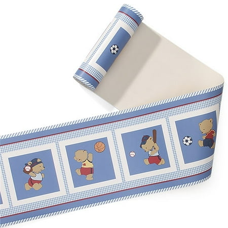 Li'l Kids - Teddy Bear Sports Wall Border